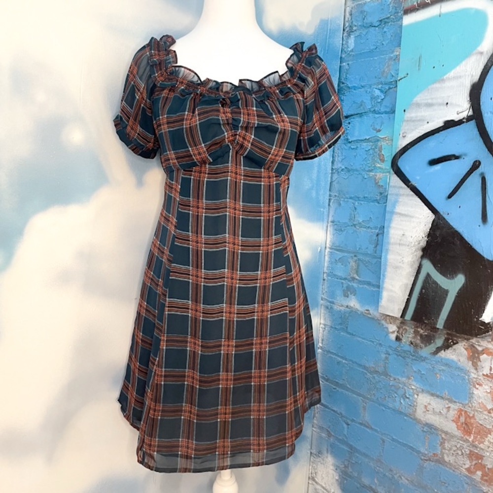 Wild Honey Plaid Mini Dress